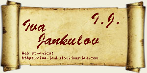 Iva Jankulov vizit kartica